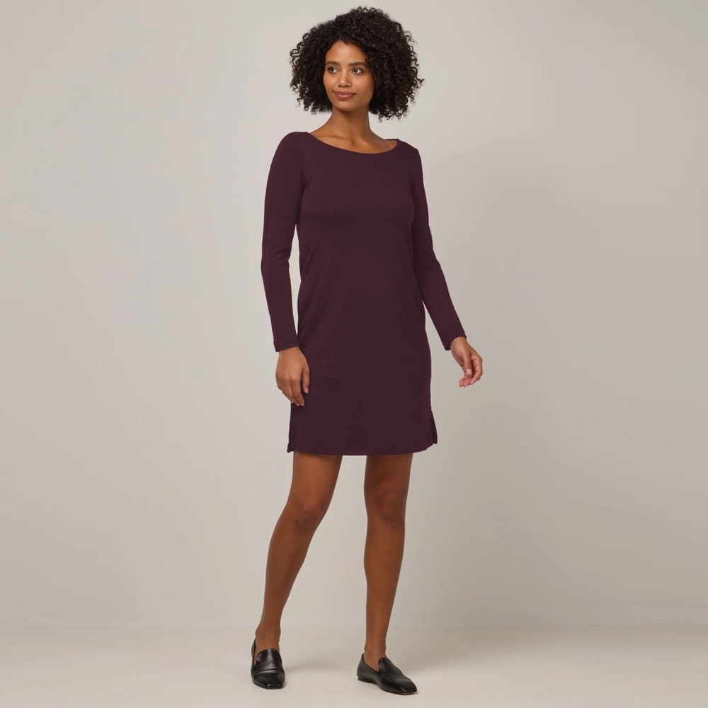 Wool& - Margo Shift Dress - Purple